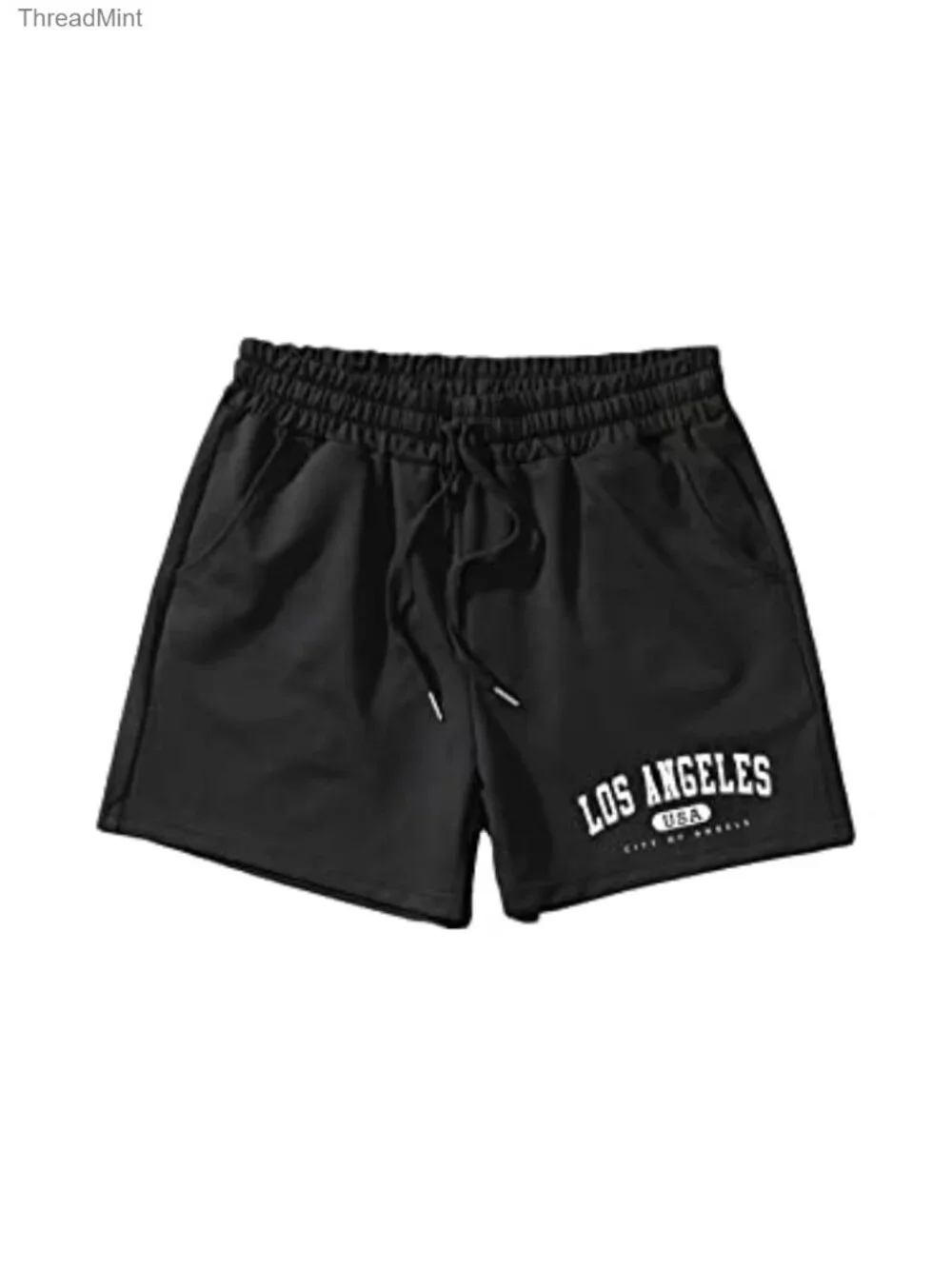 Men's Graphic Athletic Shorts with Pockets Drawstring Waist